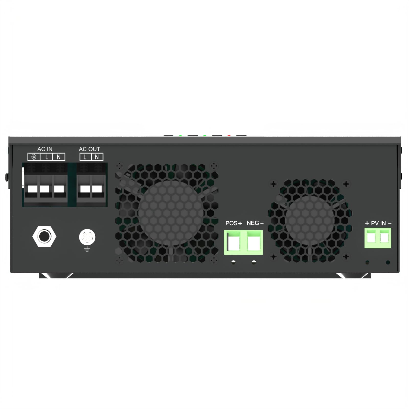 3000W Inversor Híbrido de 24V DC a 220V/230V AC, Inversor Solar de Onda Senoidal Pura Off-Grid con Controlador de Carga Solar PWM 50A, Compatible con Baterías de Plomo-ácido y Li-Ion de 24V