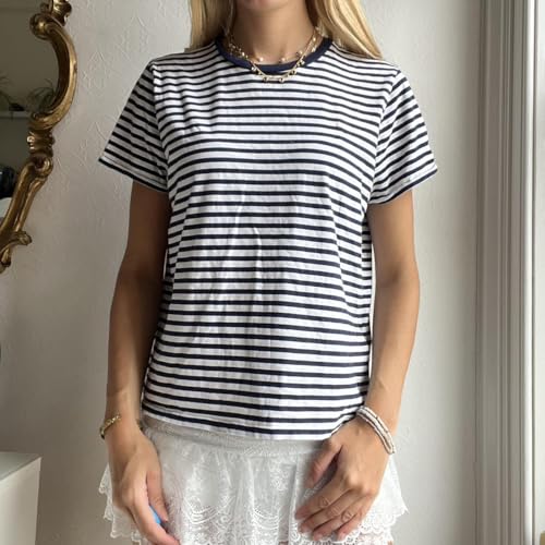 Image of Vintage Oversized Flower Graphic Tees Cute Surfboard Palm Baggy T-Shirts Summer Preppy Beach Tops Teen Girls Clothes