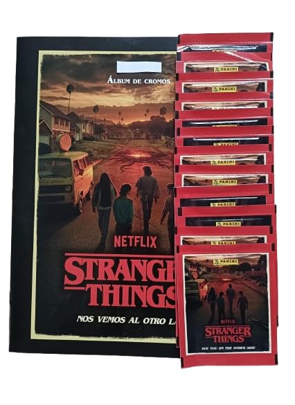 ALBUM + 12 sobres Colección de 2025 son cromos (de pegar) de la serie de TV 'Nos vemos en el otro lado' ST T