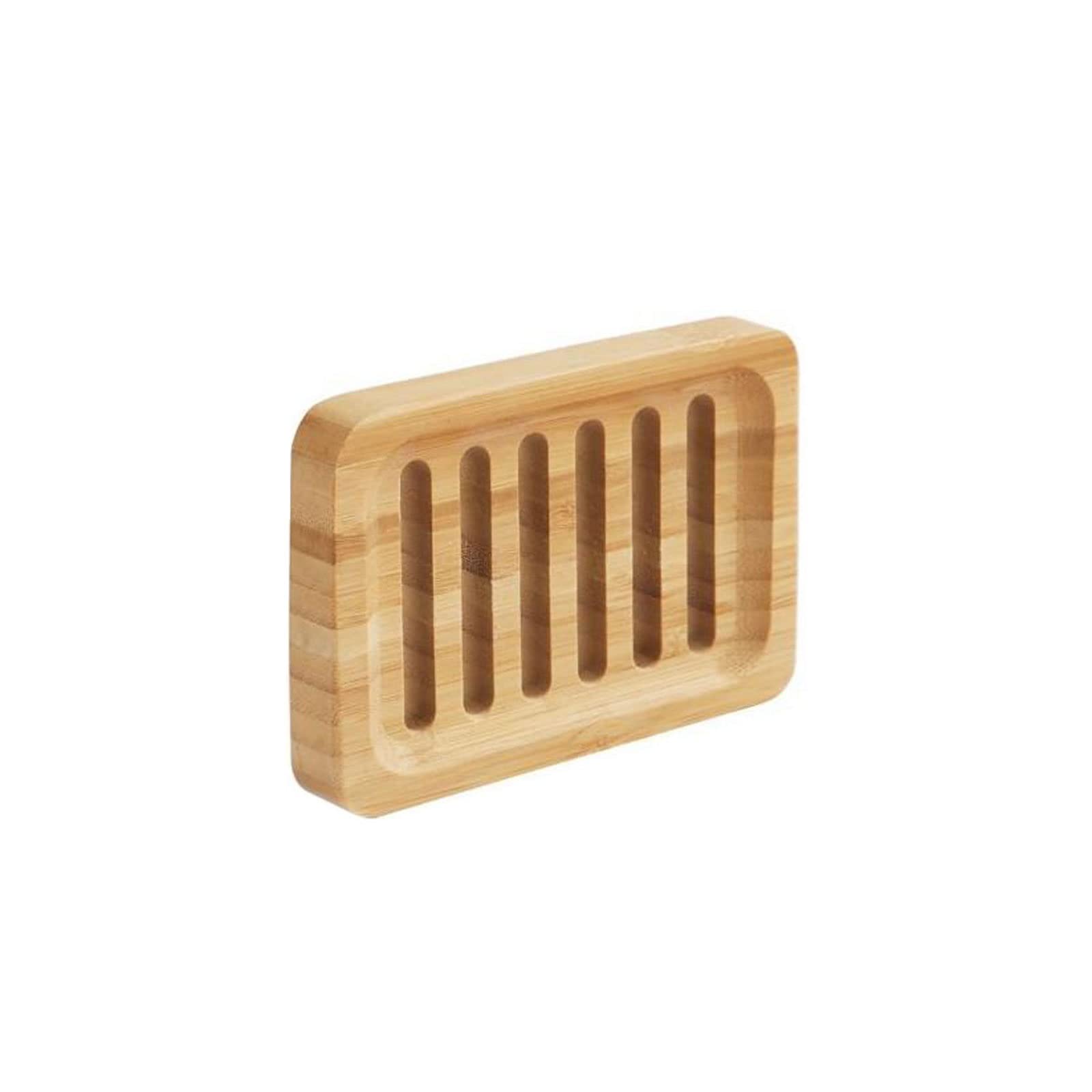 Seifenablage, Seifenhalter aus Bambus, Seifenablage aus Holz, geschlitzte Seifenkiste