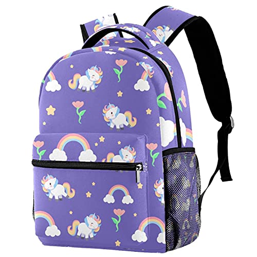 Mochila para mujeres y hombres con estampado de hojas y flores antidesgaste