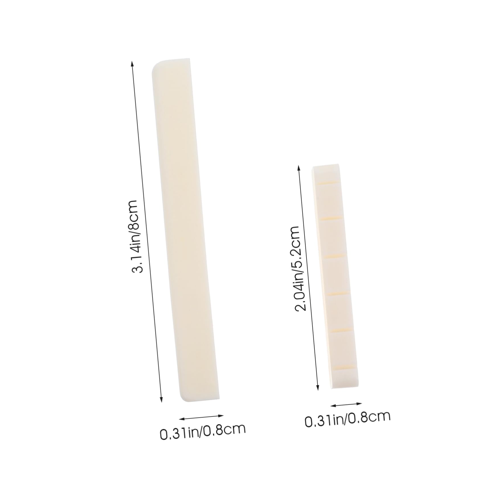 GALPADA 3 Pairs String Acoustic Guitar Natural Cow Bone Bridge Saddle Nut Replacement for Enhanced Comfort Ergonomic Design Easy Installation Improves Sound Quality for All Players