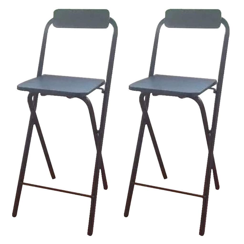 AIYE Klappstuhl Praktischer zusammenklappbarer Barhocker, Einfacher Barstuhl Hochstuhl Klapp Barhocker Esszimmerstuhl Tragbarer Erwachsener Stuhl Haushalt - 38x38x60cm