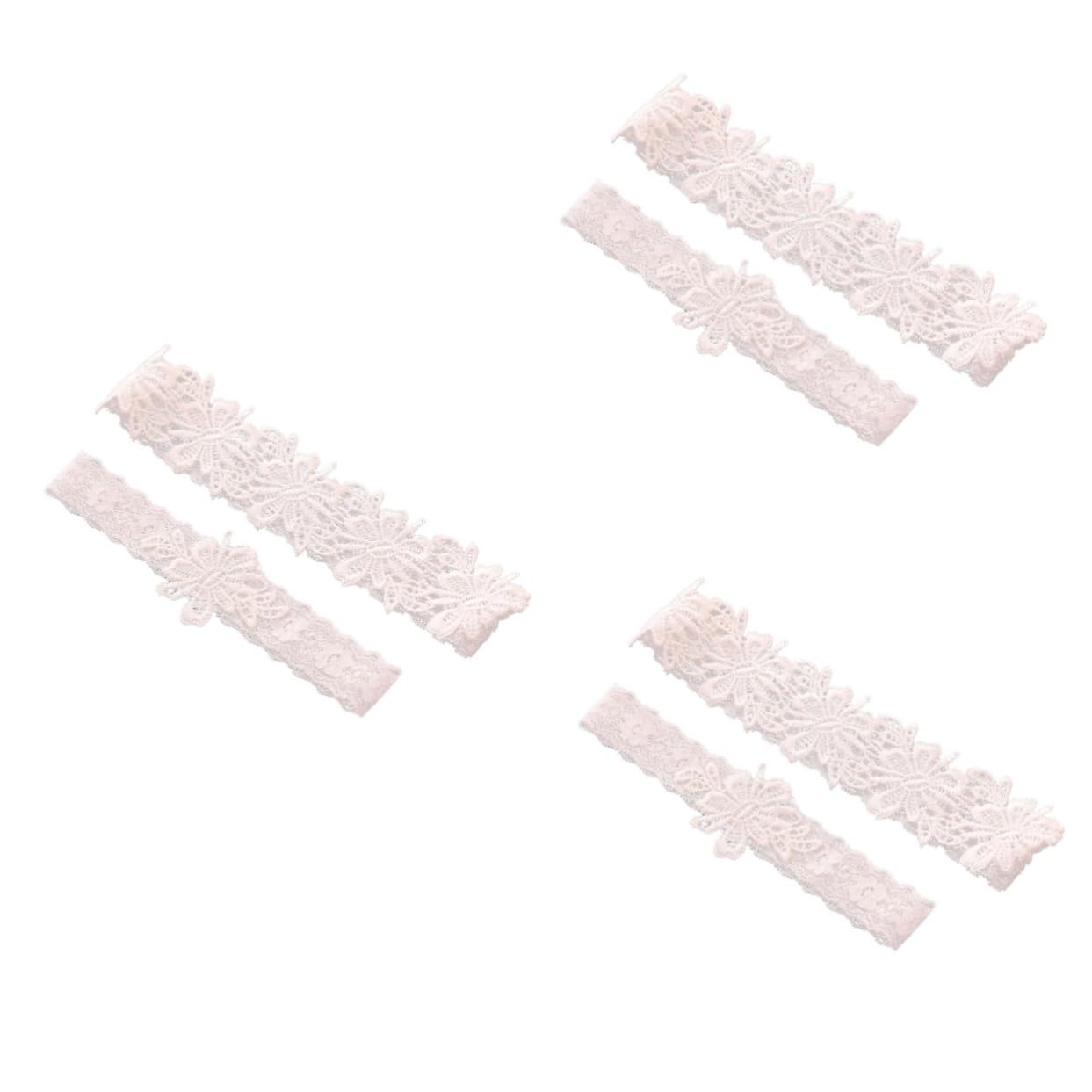 BESPORTBLE 3 Paia Di Giarrettiere In Pizzo Decorazioni Per Nozze Accessori Per Da Sposa Sposa Accessori Per La Sposa Fascia Per Giarrettiera Cintura Da Sposa Floreale Sposa