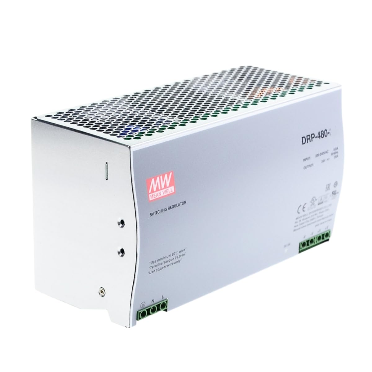 Alimentation à découpage DRP 3200W 24V pour rail DIN