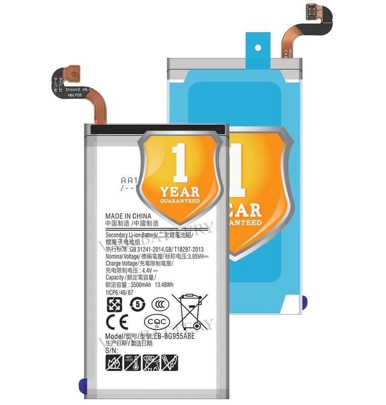 Image of Original EB-BG955ABE Battery Compatible for Samsung Galaxy S8 Plus (S8+) (SM-G9550, SM-G955F, SM-G955FD) - (3500mAh) - 1 Year Warranty K7