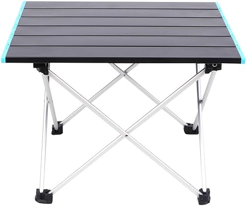 Mesa plegable al aire libre de aluminio mesa de playa picnic camping casual barbacoa mesa portátil Rv con ultra luz para soporte de aluminio