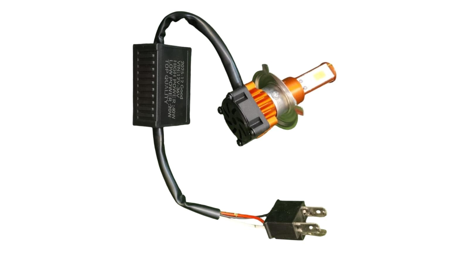 EV Scooter LED Headlight Bulb 12V-36V 40W/20W Hi-Lo Beam | COB LED Chip, 12V-36V Compatible-image-7