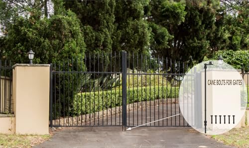 Image of Sdstone 36 Inch Heavy Duty Cane Bolt Gate Drop Rod,Gate Ground Latch Hardware for Wooden Fences,Metal Gates Doors Stopper for Gate Ground (Black Finish,1 Pack)