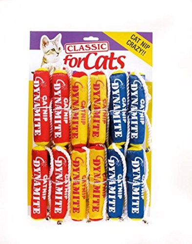 Herbe à chat Dynamite Classic Pet Products jouet interactif coloré