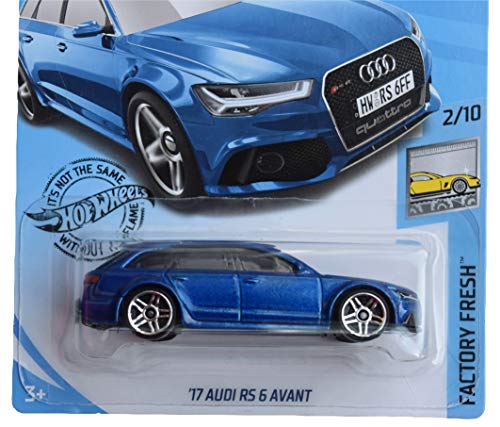 Modelo de carro Audi RS 6 Avant 2017 1:64 azul miniatura 2
