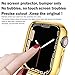 BOTOMALL Compatible with Apple Watch Bumper Case 45mm Series 9/8/7 Soft Flexible TPU Thin Lightweight Protective Cover for iWatch [NO Front Screen Protector]