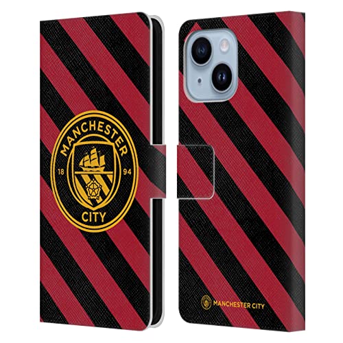 Étui Manchester City FC en cuir portefeuille haut de gamme pour Apple iPhone 14 Plus