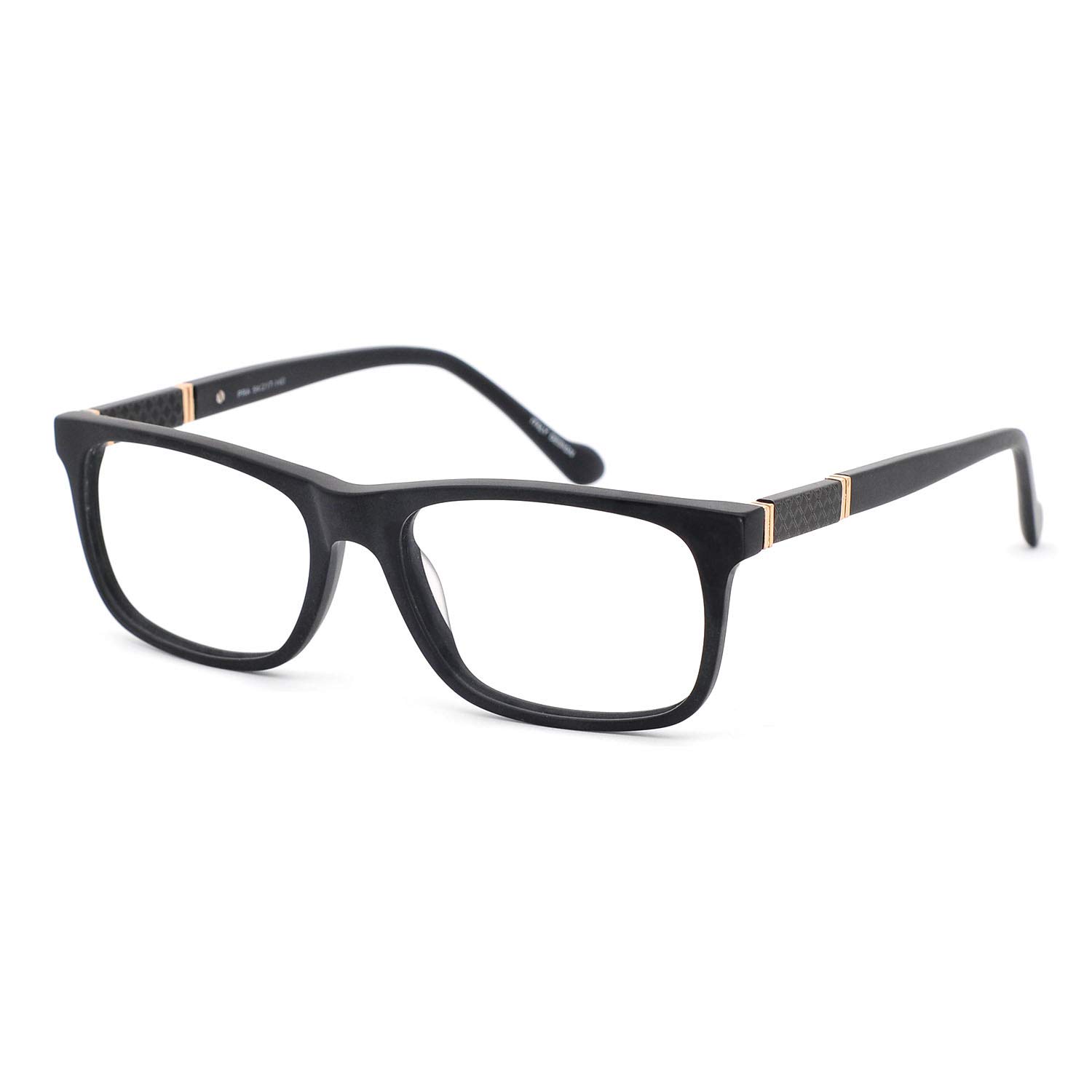 OCCI CHIARI Men Anti-Blue Light Fashion Reader Black Rectangular Reading Glasses AMMJ 150