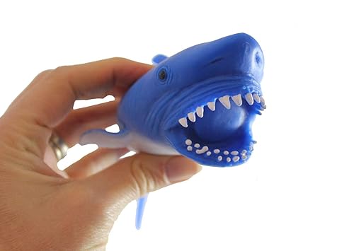Miniatura 6 de 1 tiburón blando relleno de arena – Juguete sensorial moldeable, estrés, apretar, TDAH, necesidades especiales, calmante animal oceánico