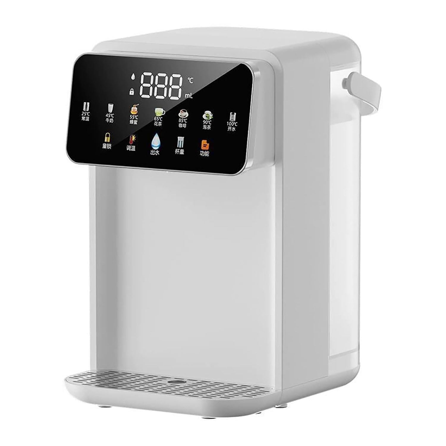 Dispensador instantáneo de agua caliente de 7 temperaturas y 8 salidas, estación de gran capacidad de 3.5 L con luz nocturna LED para té, café y uso en la oficina