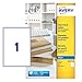 Produktbild Avery J8567-25 Adressetiketten (1 Etikett pro Blatt, 210 x 297 mm) 25 Stück transparent