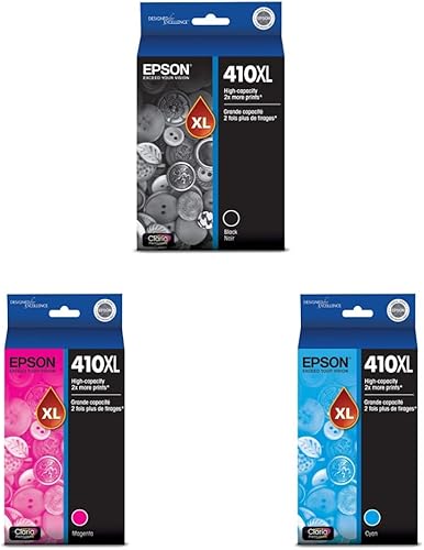 Epson T410XL020 - Cartucho negro de alta capacidad y cartucho EPSON T410 Claria Premium T410XL320-S para impresoras premium de expresión