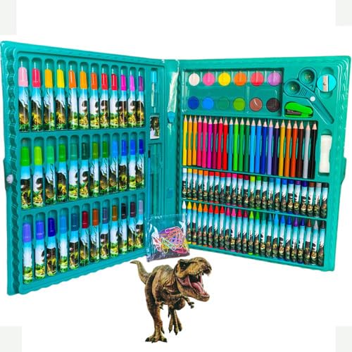 Estojo de pintura 150 peças infantil para colorir meninos
