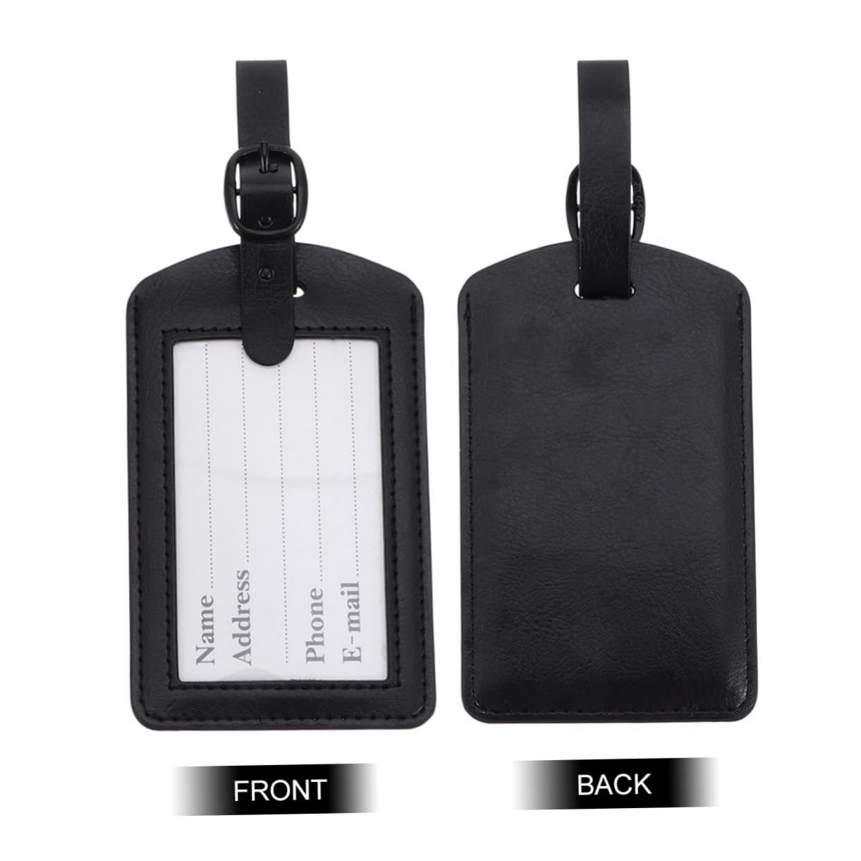 PACKOVE 15pezzi Etichette Per Bagaglio Pu Targhette Per Valigia Resistenti Per Facile Accessori Per