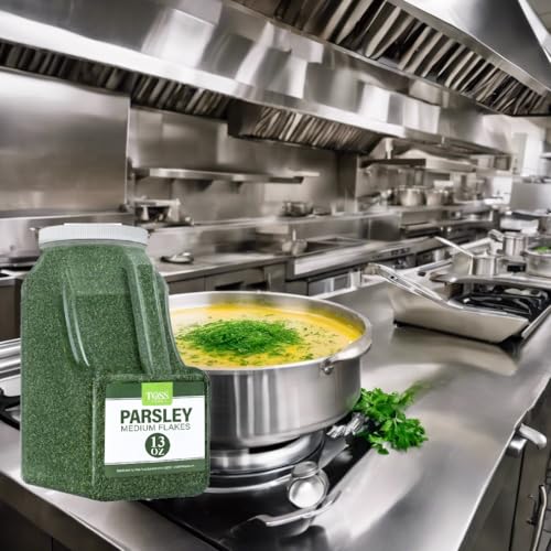 Toss European Dried Parsley Flakes Bulk 16 OZ -Medium Cut Parsley Seasoning - Great Addition to Cooking,Soups, Salads and Baking - Great Source of Fiber, Calcium & Iron - Kosher - Thumbnail 3