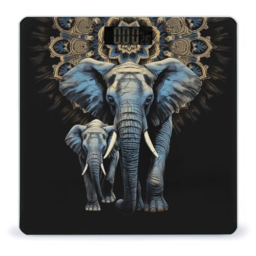 Báscula Digital Compacta Two Elephants para Baño miniatura 1