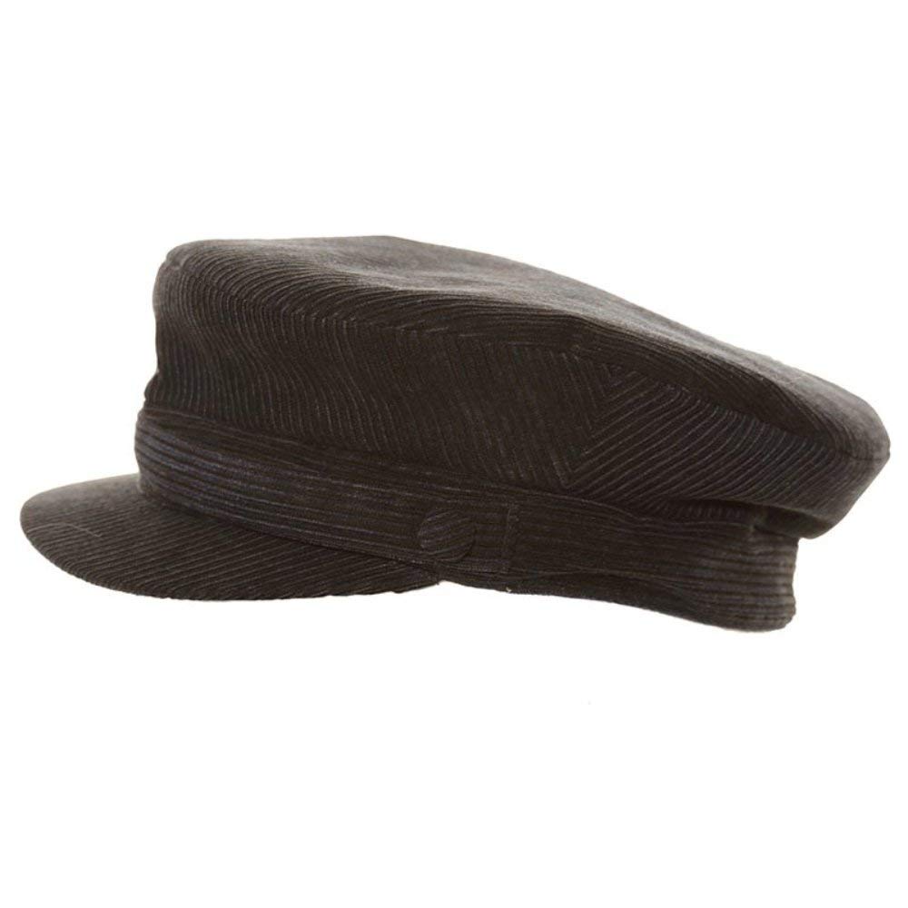Jmc Trading Unisex Navy New Adults Corduroy Cotton Cadet Cap (59Cm, )