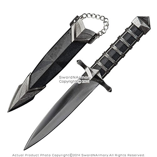Snake Eye Tactical 11.5" Dark Assassin Medieval Dagger Short Sword Blade with Sheath