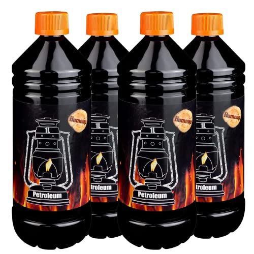 Petroleum für Petroleumheizung Petroleumofen Petroleumlampe Petroleumlampen Kamin Heizung Kerosin Reiniger Lampe Lampen Petrolium Auswahl Flameup, Menge:4 L