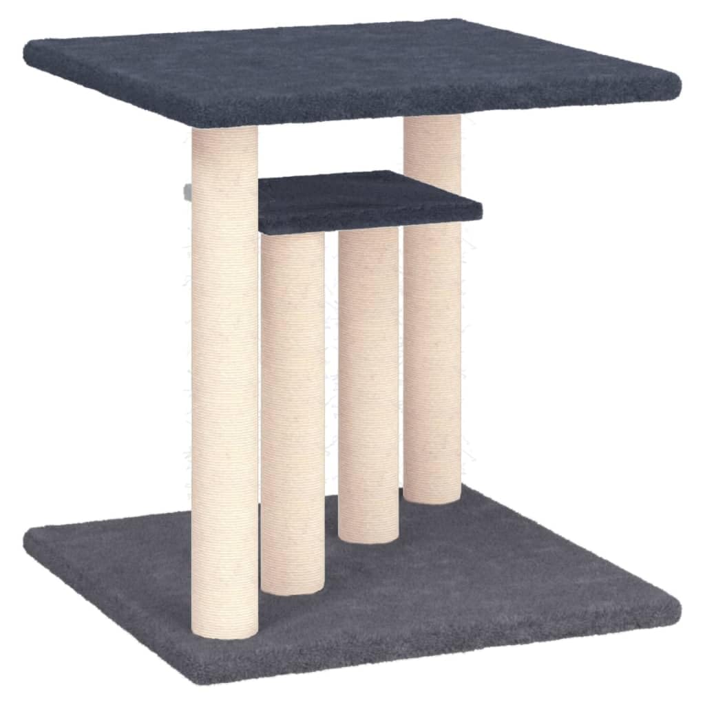 ShGaxin Drapak dla kotów z ciemnoszarymi platformami 50 cm drapak dla kota, drapak dla kota, akcesoria dla kotów, wieża dla kota, rozrusznik dla kota, domek dla kota