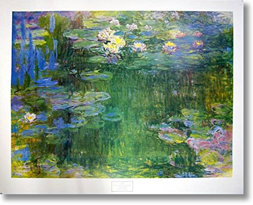 Amazon.co.jp: クロード モネ◇【White & Purple Water Lilies