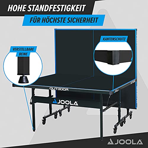 JOOLA 11642 Tischtennisplatte Outdoor J200A-Profi Tischtennistisch 6 MM Aluminium-Verbundoberfläche & Unisex – Erwachsene Tisch Tennis-Set-54825 Tennis-Set, mehrfarbik, One Size