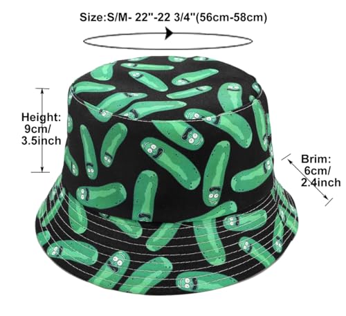 Image of Quanhaigou Bucket Hat for Men Women,Packable Reversible Printed Sun Hats,Fisherman Outdoor Summer Travel Hiking Beach Caps