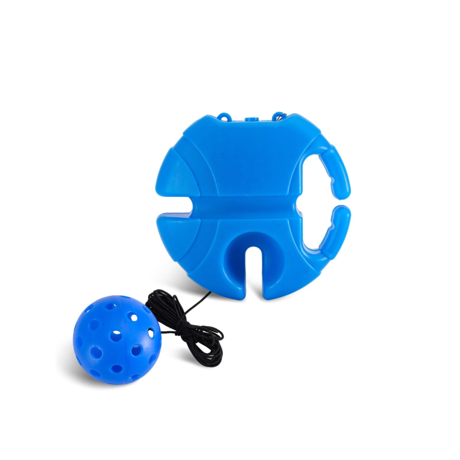 Corded Pickleball Practice Practice Tool Non-Slip Base Solo Pickleball Practice Tool Molded ABS Sports Gear Compact, Blue-image-6