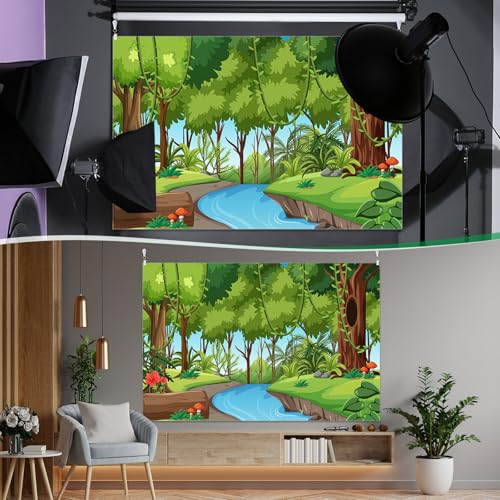 Fondo Fotográfico Jungla Río 6x9ft HunnmingRe miniatura 6