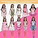 ZTWEDEN 90Pcs Doll Clothes and Accessories for 11.5 Inch Girl Dolls Set Contain 10 Different Handmade Party Grown Outfits, 1 Handmade Wedding Dress, 1 Mermaid Dress, 78 Accessories for Girl Doll
