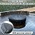 GoldenRaindrop Round Fire Pit Cover for In-Ground Fire Pit 70 - 74 Inch, Weather-resistant Tear-resistant Large Round Firepit Covers for Garden?Patio?Backyard - Stone Firepits Protective Cover, Black