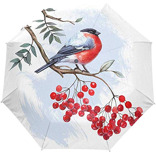 Preisvergleich Produktbild Merle House Frohe Weihnacht-Schnee-Kardinal-Vogel-Selbs... Vertrag, Winter-Schneeflocke-Regenschirm-Reise... im Freien