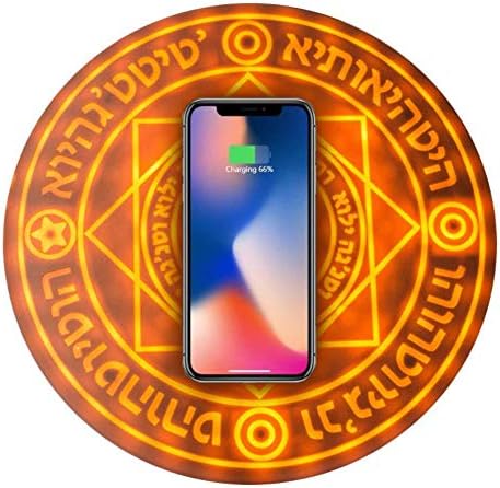 Magic Array Wireless Charger, 10W Fast Qi-Certified Wireless Charging Pad, Compatible iPhone XR/Xs Max/XS/X/8/8 Plus, Fast-Charging Galaxy S10/S9/S9+/S8/S8+/Note 9/Note 8, (No AC Adapter)