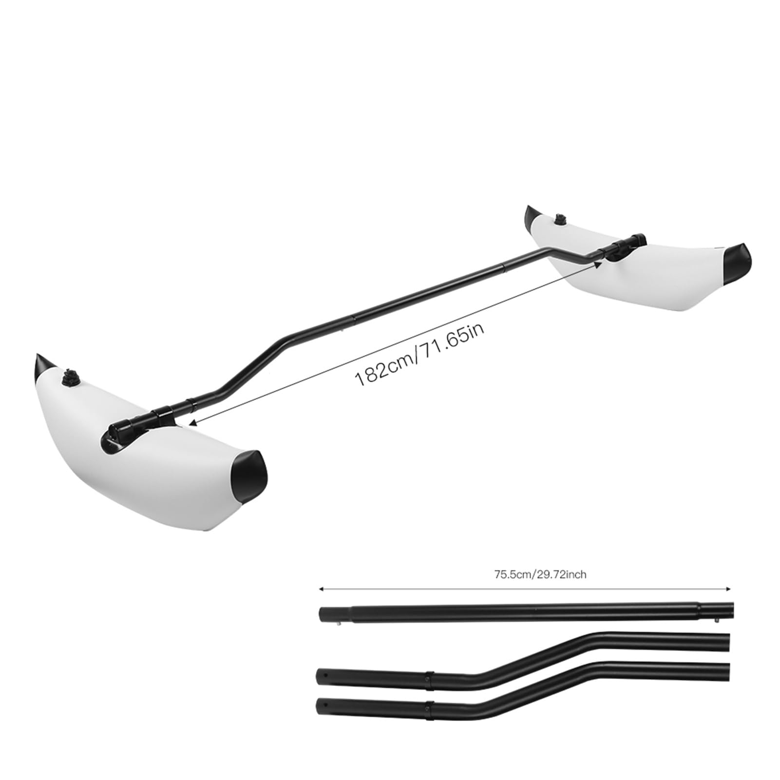 Accessoires de canoë en PVC - Kit stabilisateur gonflable pour kayak et rameur - Pour une utilisation facile