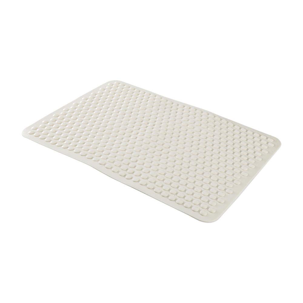 Lklnkvl White Placemats, Creative Insulation Mat Table Anti-Scald Pad Bowl Pvc Waterproof Plate Household Coaster-Blue(White)