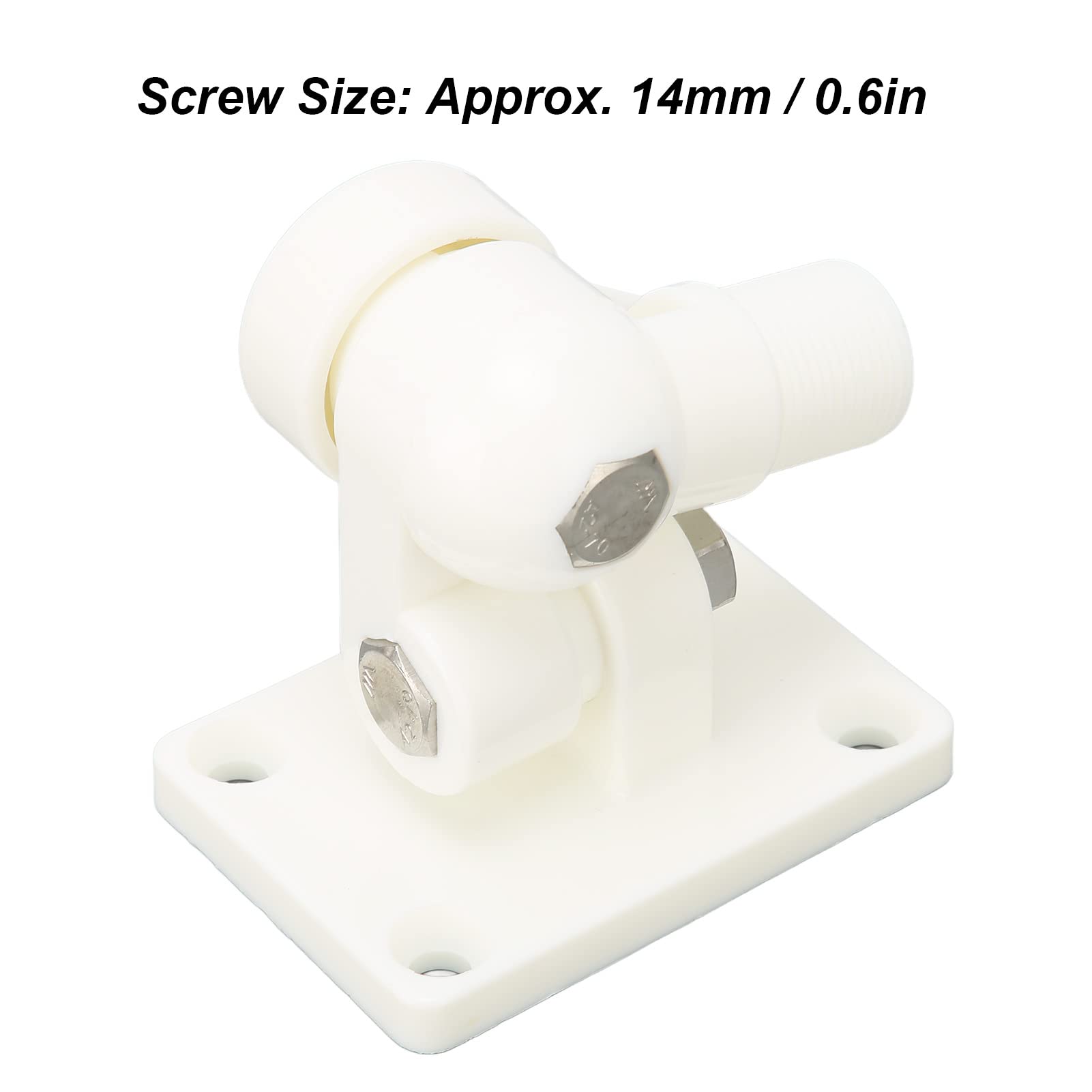 Abrazadera de Montaje de Trinquete, Montaje de Trinquete Nylon Ultra Fuerte de Alto Impacto Amplia Aplicabilidad Soporte de Antena Marina para Antena de Barcos