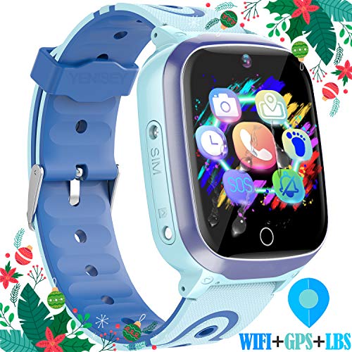 YENISEY Kids Smart Watches GPS Tracker - 12 Hrs Waterproof Smartwatch with 1.4"