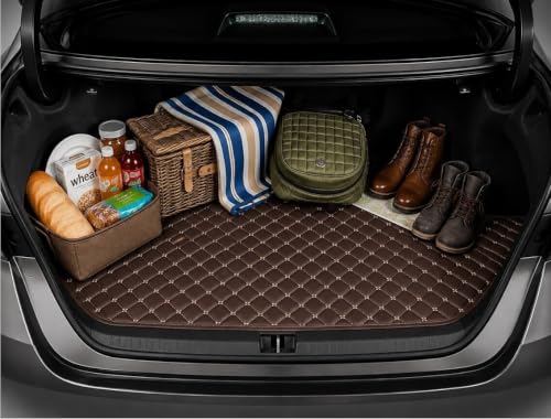 Image of Car Boot Mat for Maruti Suzuki Invicto | Coffee with Beige