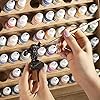 Plydolex Wall Paint Holder - Works for Warhammer 40K, DnD, Other Figurines - 72 Holes for Vallejo Paint Bottles - Plywood Rack for Wall and Desk #5