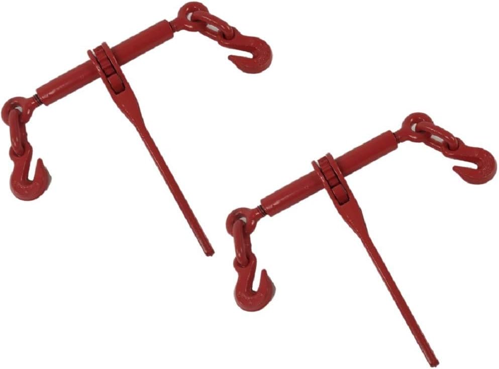 6,600 LB 5/16 to 3/8 inch Red Ratchet Load Binder (2)