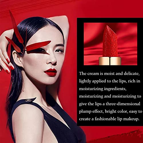 Charm Kiss Matte Lipstick，Super Lustrous Lip Plumper Makeup ，Moisturizeing Waterproof Lipstick，Pigmented Lip Makeup Gift For Girls And Women (05#) #TOP2
