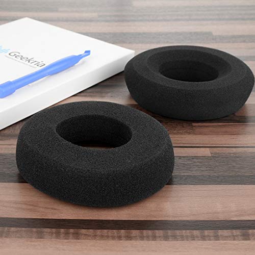 Almohadillas de espuma de reemplazo Geekria Comfort para audífonos GRADO SR80i, SR80, SR60i, SR60, SR225i, SR225, SR125i, SR125, RS2i, RS1i, GS1000i (Negro) miniatura 4
