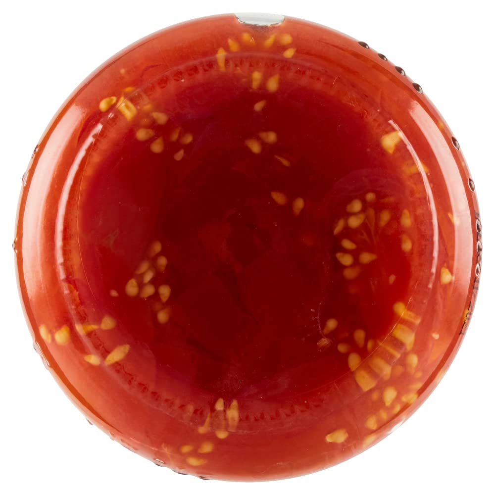 Così Com'è Datterino Rosso Dolcimetà al Naturale,Tomate rojo natural Datterino cortado a la mitad,Tomates italianos,540g Glass + Italian Gourmet Polpa di Pomodoro 400 g lata