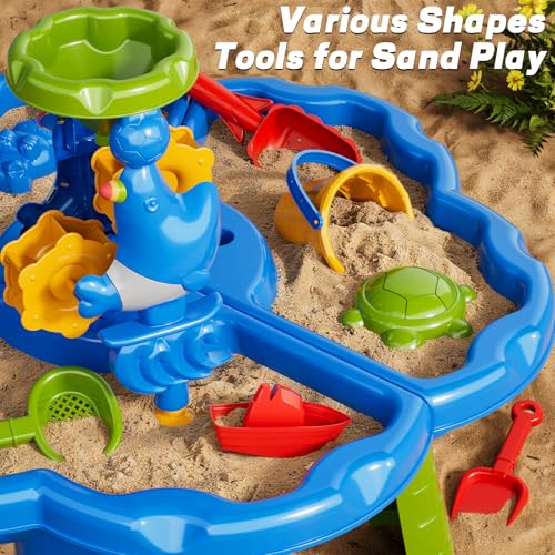 Novaluki Kids Summer Sand and Water Play Table for Ages 1-8 Toddlers — view 3